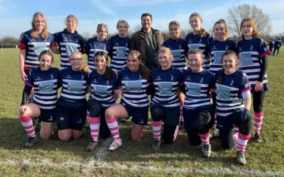 Newark rugby girls’ teams play in Xelion colours.